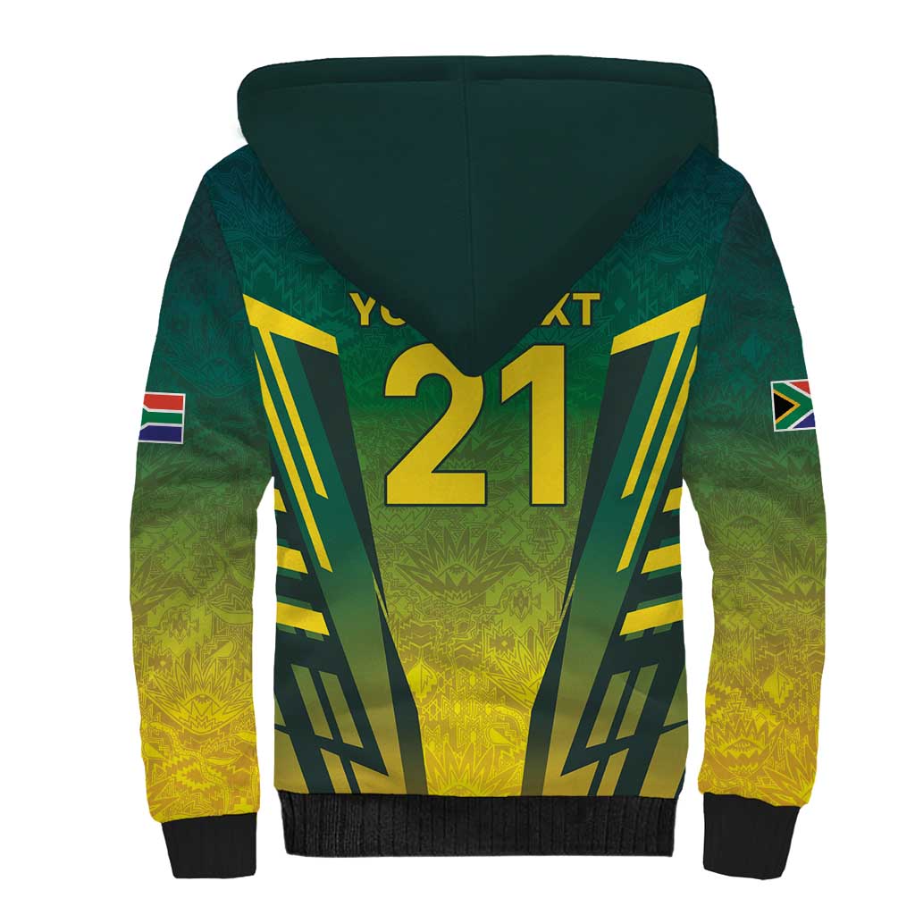 South Africa Cricket Spirit 2026 Sherpa Hoodie World T20 Edition - Wonder Print Shop