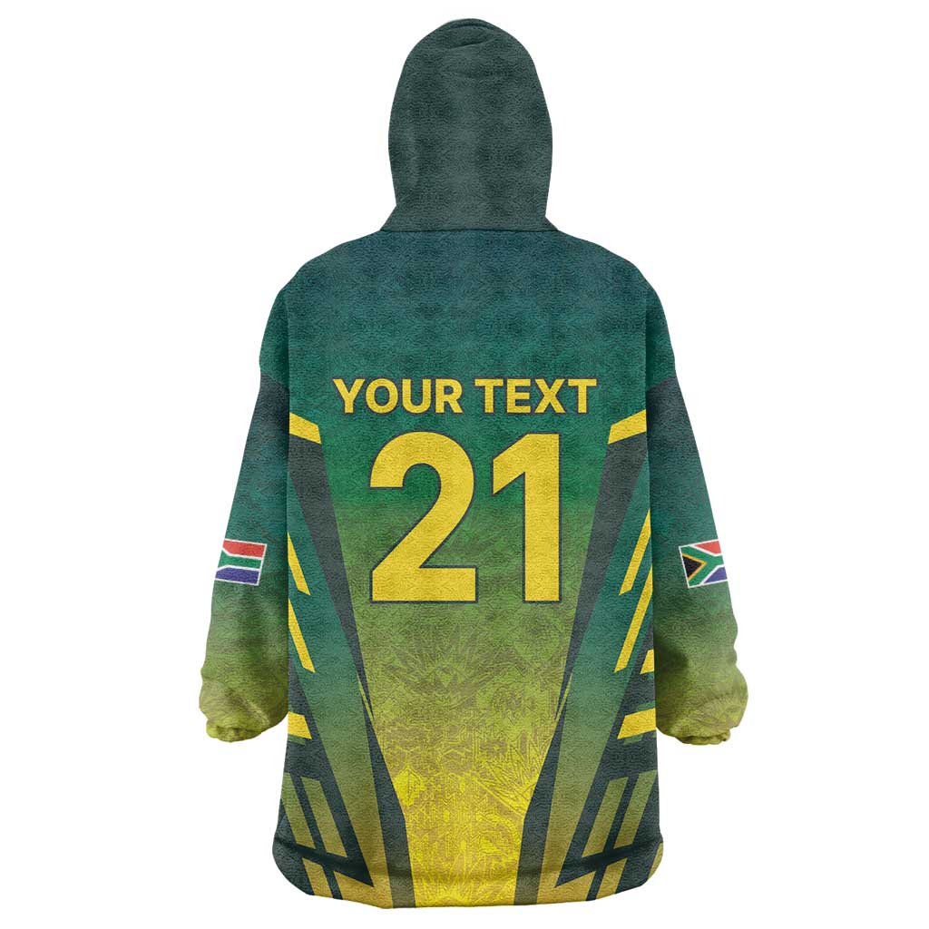 South Africa Cricket Spirit 2026 Wearable Blanket Hoodie World T20 Edition - Wonder Print Shop