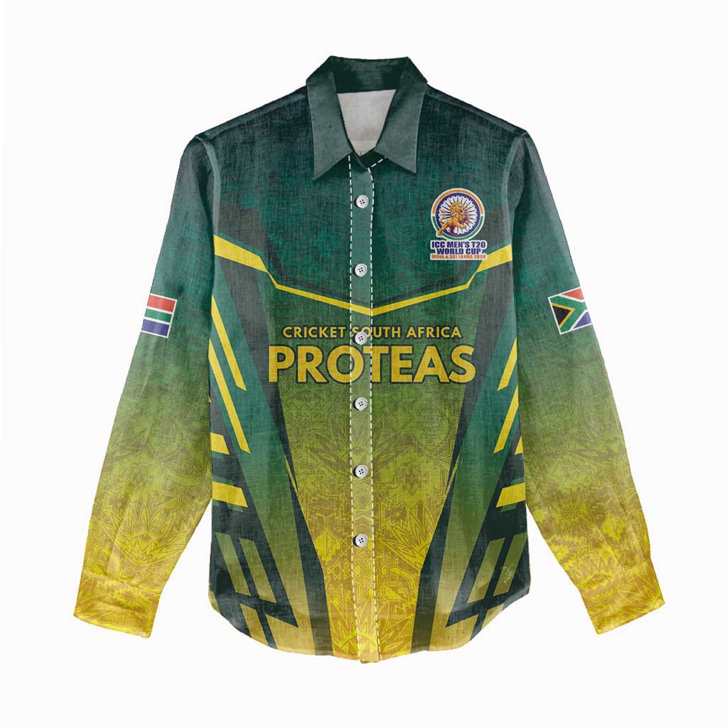 South Africa Cricket Spirit 2026 Women Casual Shirt World T20 Edition - Wonder Print Shop