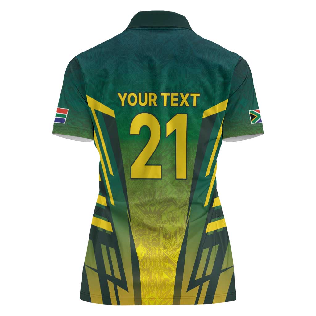 South Africa Cricket Spirit 2026 Women Polo Shirt World T20 Edition - Wonder Print Shop