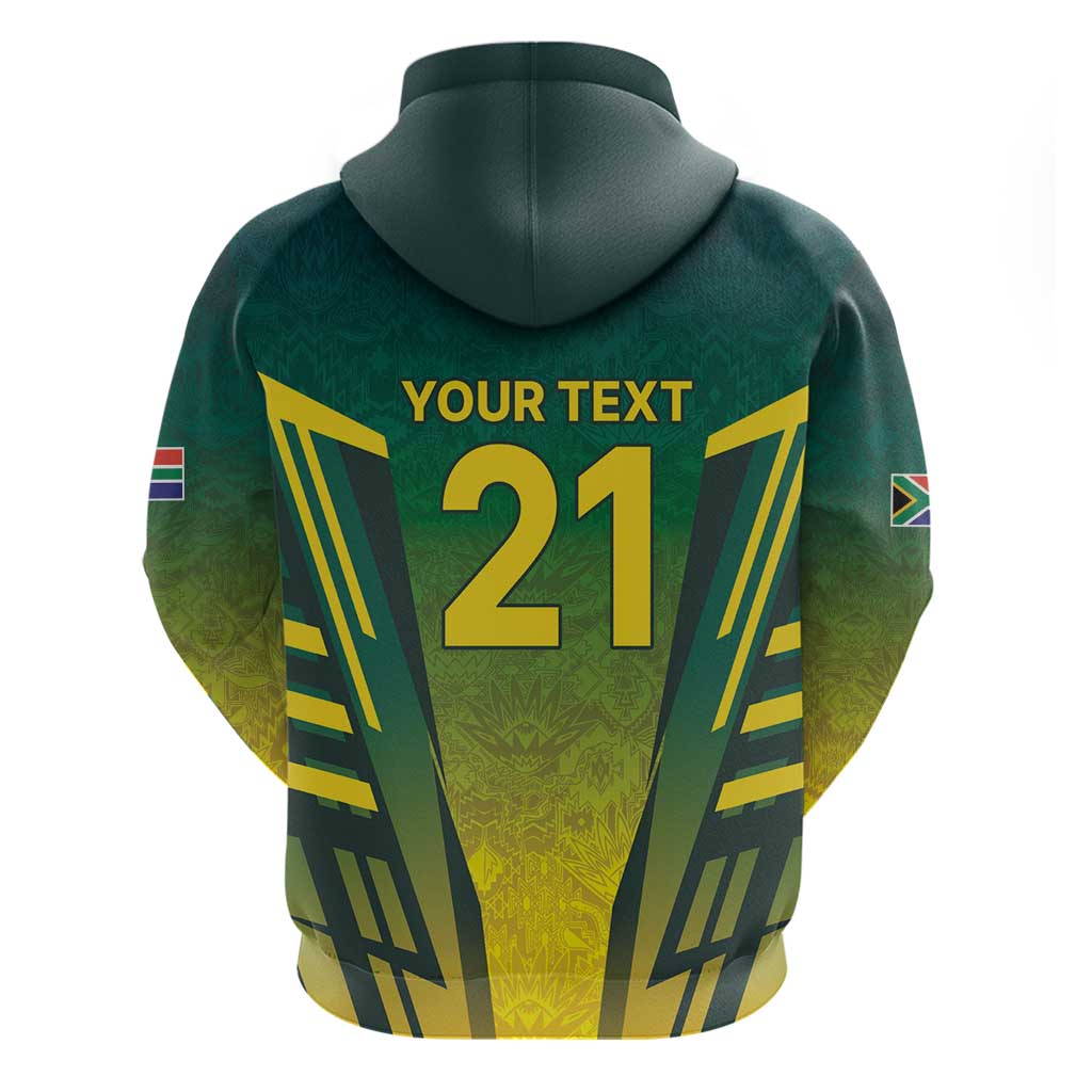 South Africa Cricket Spirit 2026 Zip Hoodie World T20 Edition - Wonder Print Shop