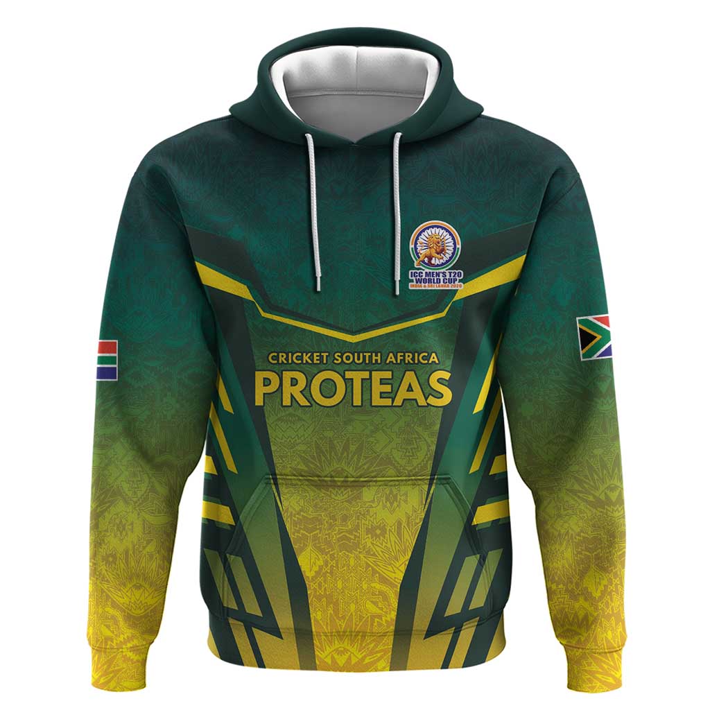 South Africa Cricket Spirit 2026 Zip Hoodie World T20 Edition - Wonder Print Shop