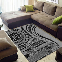 Samoa Siapo Arty Area Rug Black Style LT9 - Wonder Print Shop