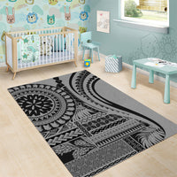 Samoa Siapo Arty Area Rug Black Style LT9 - Wonder Print Shop