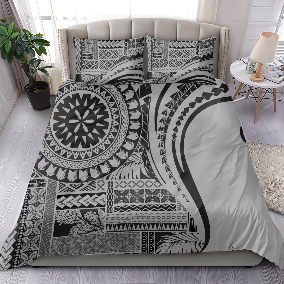 Samoa Siapo Arty Bedding Set Black Style LT9 - Wonder Print Shop