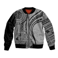 Samoa Siapo Arty Bomber Jacket Black Style LT9 - Wonder Print Shop