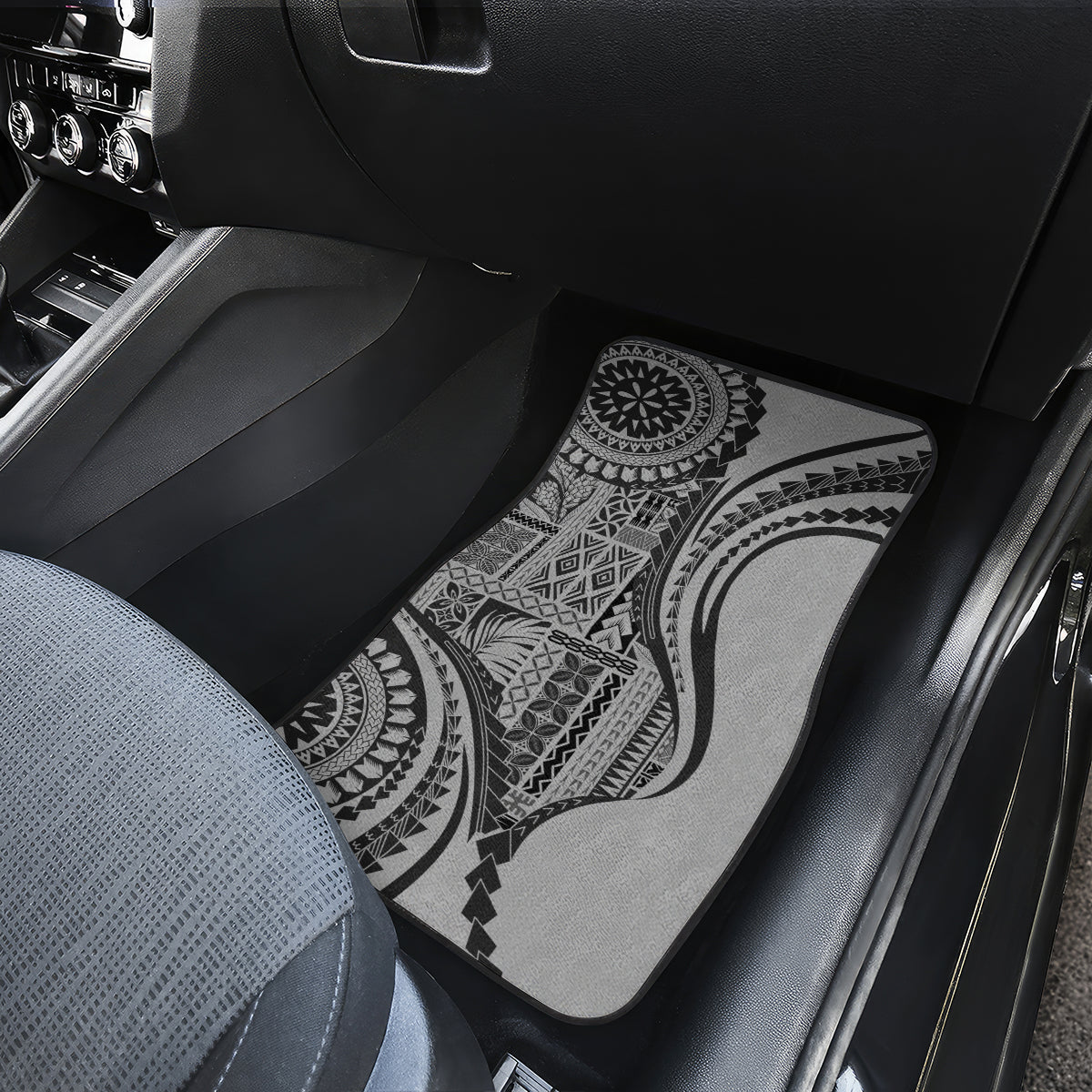 Samoa Siapo Arty Car Mats Black Style LT9 - Wonder Print Shop