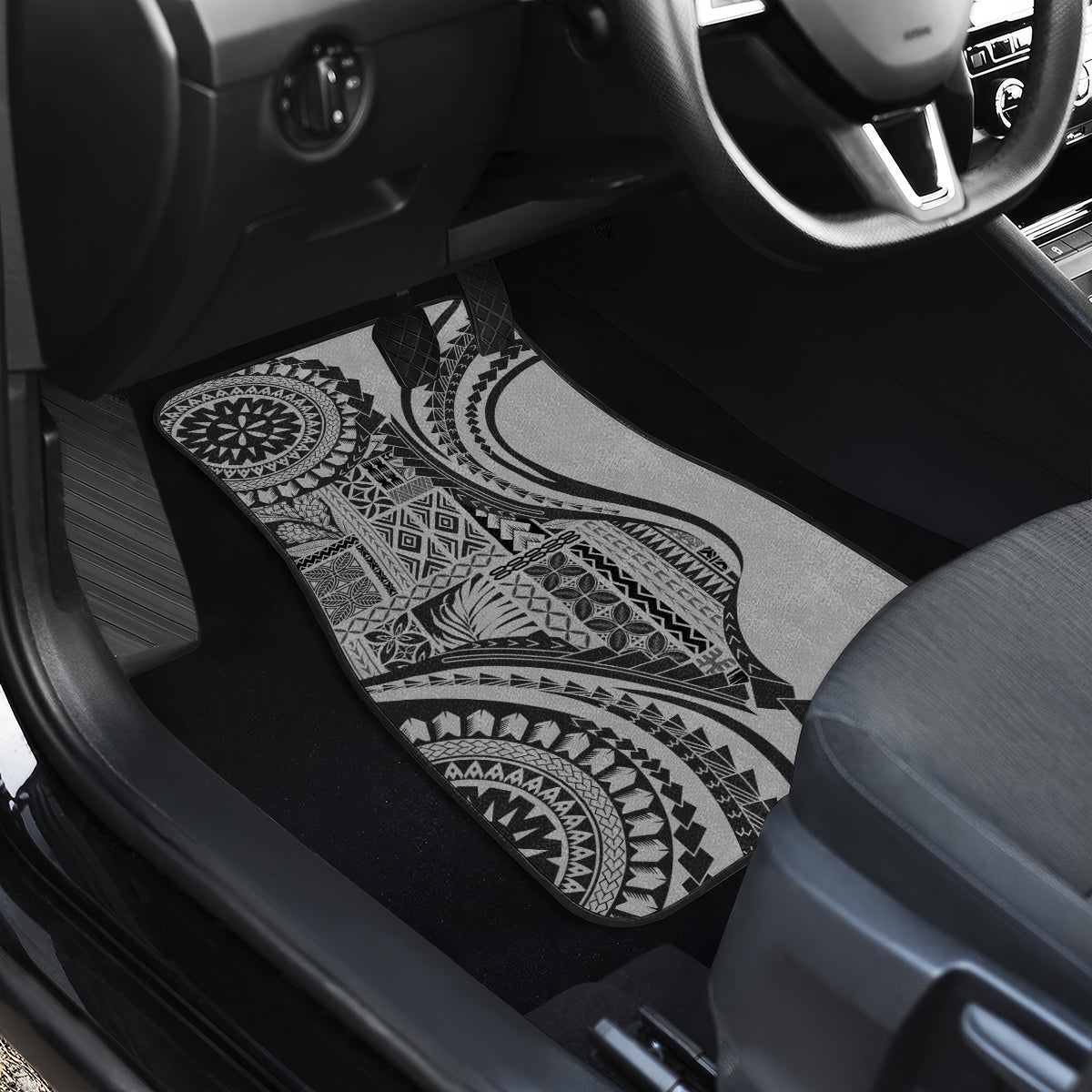 Samoa Siapo Arty Car Mats Black Style LT9 - Wonder Print Shop