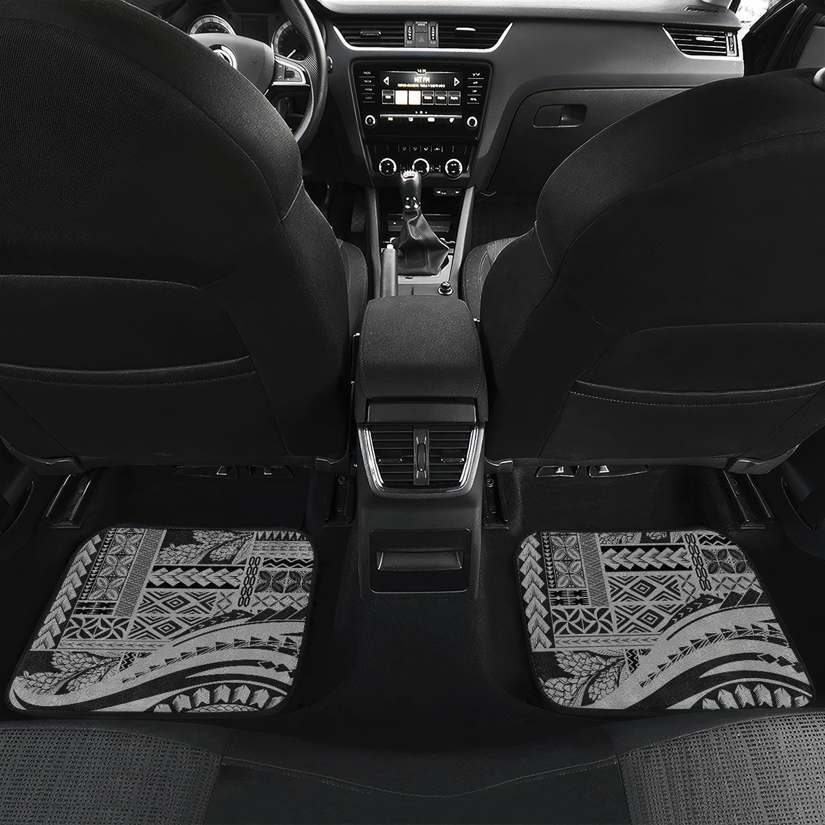 Samoa Siapo Arty Car Mats Black Style LT9 - Wonder Print Shop