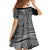 Samoa Siapo Arty Family Matching Off Shoulder Maxi Dress and Hawaiian Shirt Black Style LT9 - Wonder Print Shop