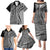 Samoa Siapo Arty Family Matching Puletasi Dress and Hawaiian Shirt Black Style - Wonder Print Shop