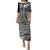Samoa Siapo Arty Family Matching Puletasi Dress and Hawaiian Shirt Black Style - Wonder Print Shop