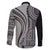Samoa Siapo Arty Family Matching Short Sleeve Bodycon Dress and Hawaiian Shirt Black Style - Wonder Print Shop
