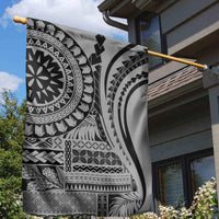 Samoa Siapo Arty Garden Flag Black Style - Wonder Print Shop