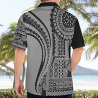 Samoa Siapo Arty Hawaiian Shirt Black Style - Wonder Print Shop