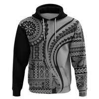 Samoa Siapo Arty Hoodie Black Style - Wonder Print Shop