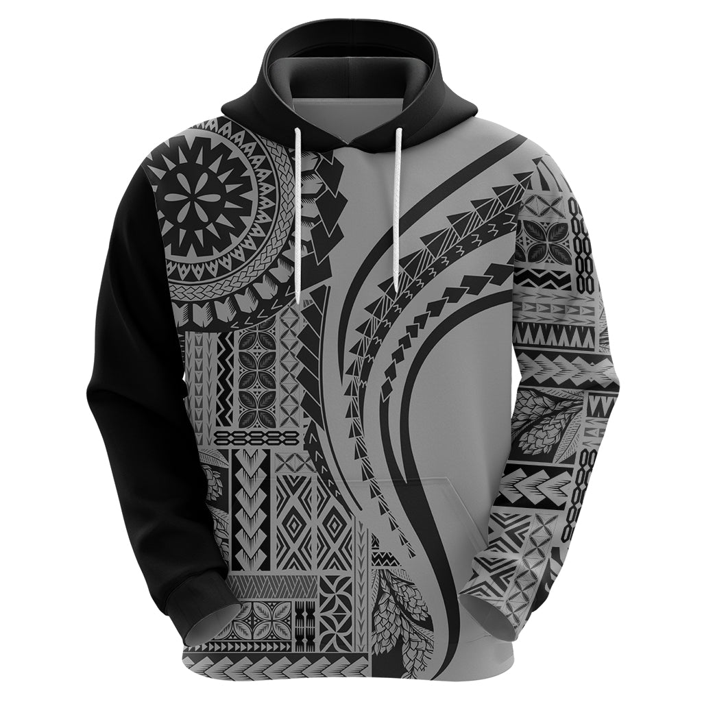 Samoa Siapo Arty Hoodie Black Style - Wonder Print Shop
