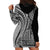 Samoa Siapo Arty Hoodie Dress Black Style - Wonder Print Shop