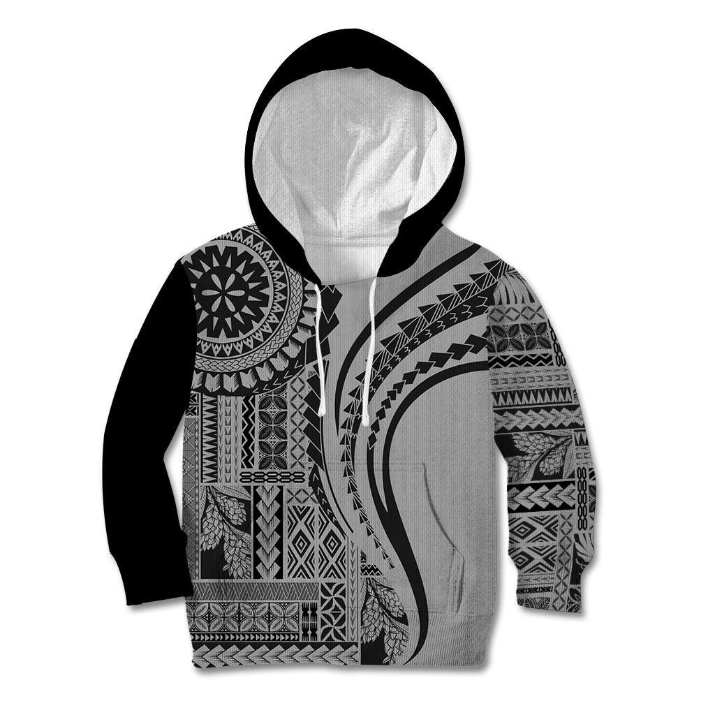 Samoa Siapo Arty Kid Hoodie Black Style - Wonder Print Shop