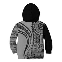Samoa Siapo Arty Kid Hoodie Black Style - Wonder Print Shop