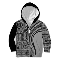 Samoa Siapo Arty Kid Hoodie Black Style - Wonder Print Shop