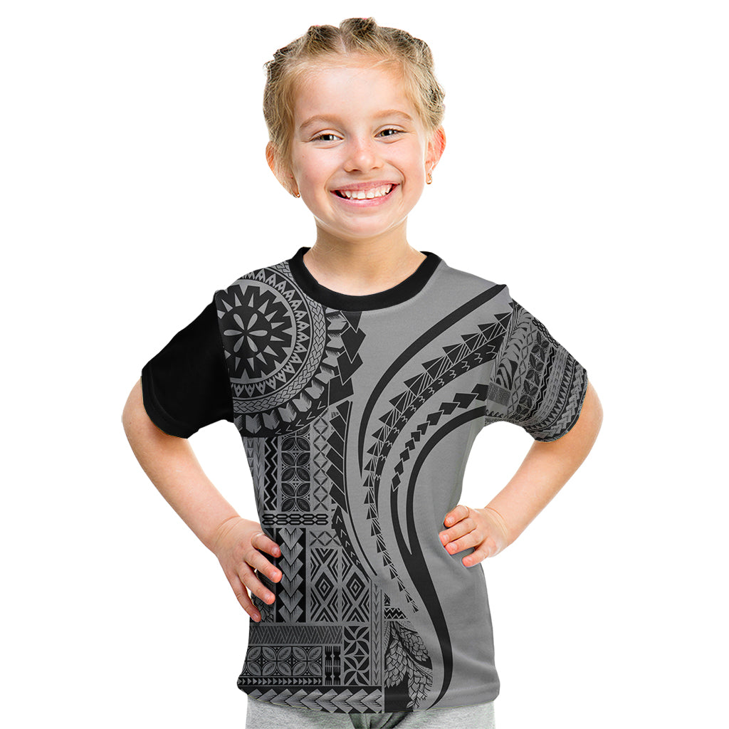 Samoa Siapo Arty Kid T Shirt Black Style - Wonder Print Shop