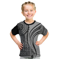 Samoa Siapo Arty Kid T Shirt Black Style - Wonder Print Shop