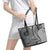 Samoa Siapo Arty Leather Tote Bag Black Style - Wonder Print Shop
