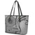 Samoa Siapo Arty Leather Tote Bag Black Style - Wonder Print Shop