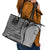 Samoa Siapo Arty Leather Tote Bag Black Style - Wonder Print Shop