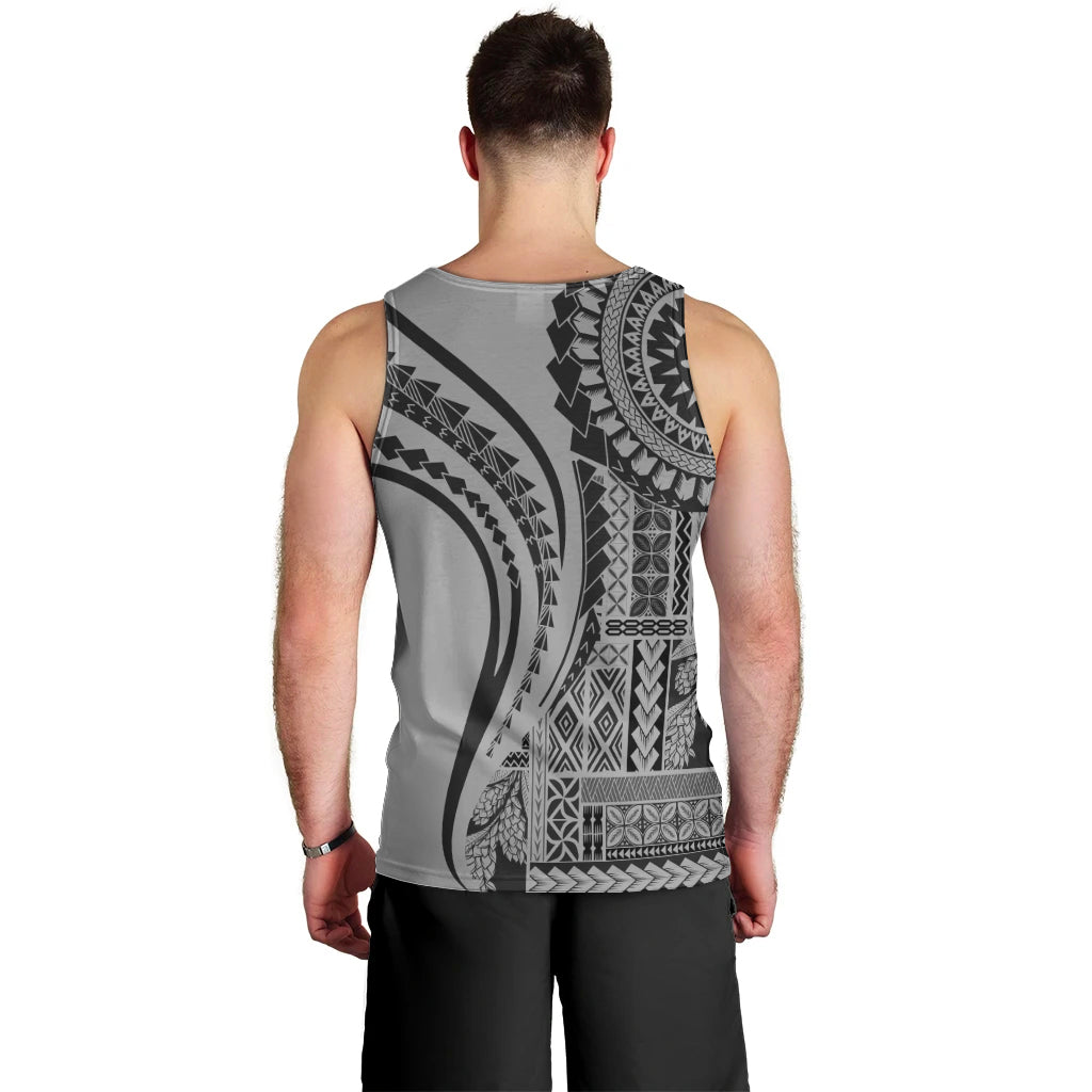 Samoa Siapo Arty Men Tank Top Black Style - Wonder Print Shop