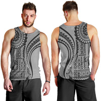 Samoa Siapo Arty Men Tank Top Black Style - Wonder Print Shop
