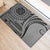 Samoa Siapo Arty Rubber Doormat Black Style - Wonder Print Shop