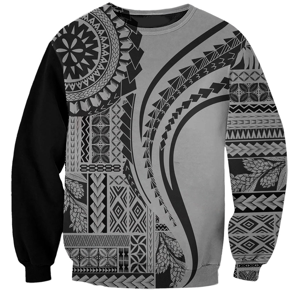 Samoa Siapo Arty Sweatshirt Black Style - Wonder Print Shop