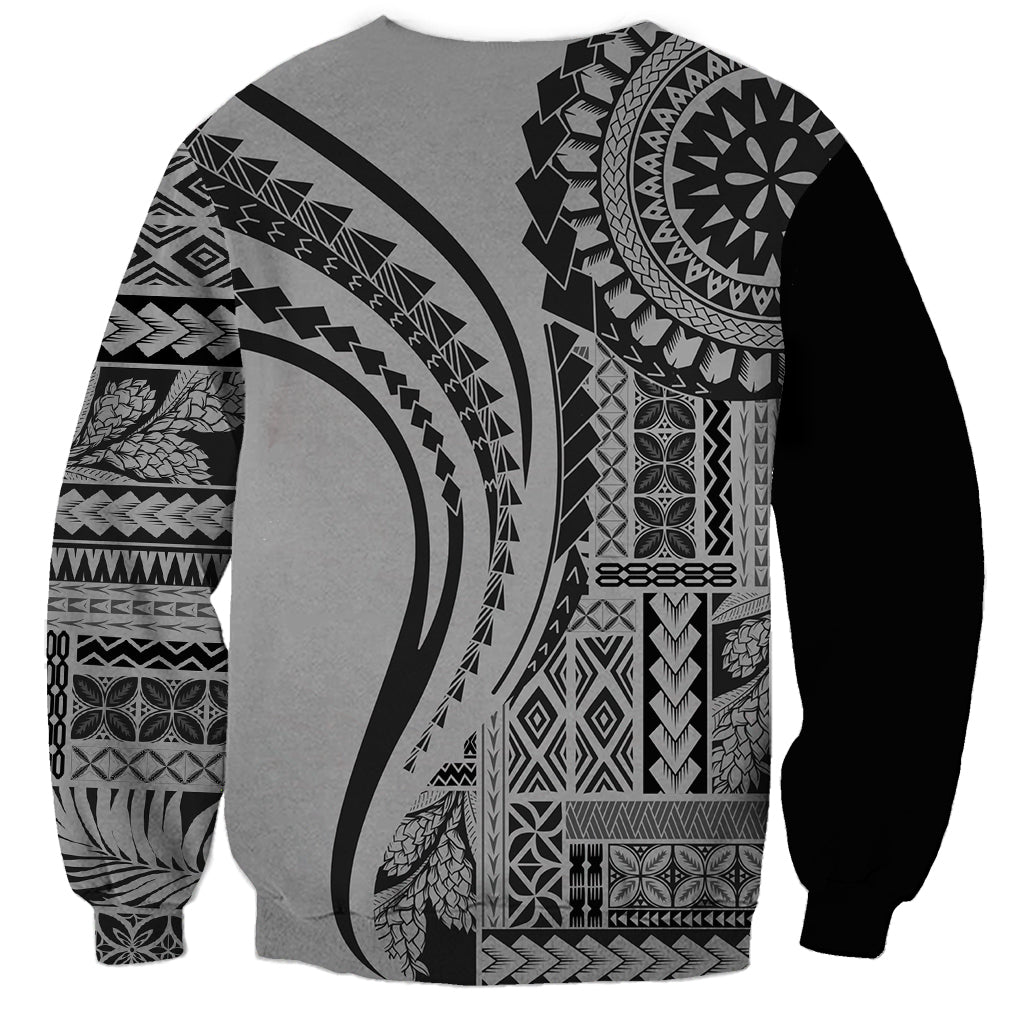 Samoa Siapo Arty Sweatshirt Black Style - Wonder Print Shop