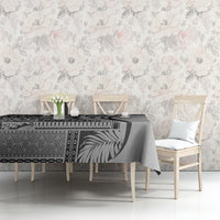 Samoa Siapo Arty Tablecloth Black Style - Wonder Print Shop
