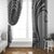Samoa Siapo Arty Window Curtain Black Style - Wonder Print Shop