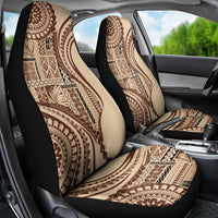 Samoa Siapo Arty Car Seat Cover Brown Style LT9 - Wonder Print Shop