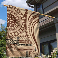 Samoa Siapo Arty Garden Flag Brown Style - Wonder Print Shop