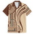 Samoa Siapo Arty Hawaiian Shirt Brown Style - Wonder Print Shop