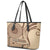 Samoa Siapo Arty Leather Tote Bag Brown Style - Wonder Print Shop