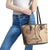 Samoa Siapo Arty Leather Tote Bag Brown Style - Wonder Print Shop