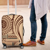 Samoa Siapo Arty Luggage Cover Brown Style - Wonder Print Shop