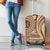 Samoa Siapo Arty Luggage Cover Brown Style - Wonder Print Shop
