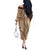 Samoa Siapo Arty Off The Shoulder Long Sleeve Dress Brown Style - Wonder Print Shop
