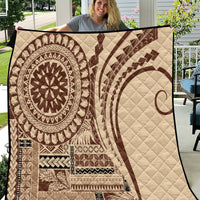 Samoa Siapo Arty Quilt Brown Style - Wonder Print Shop