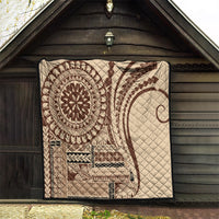 Samoa Siapo Arty Quilt Brown Style - Wonder Print Shop