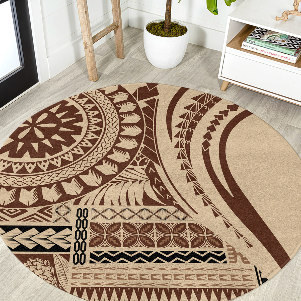 samoa-siapo-arty-round-carpet-brown-style