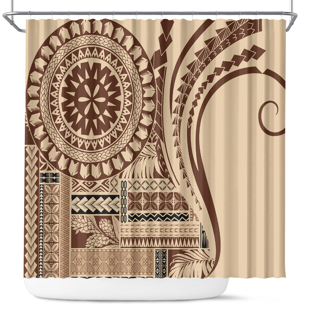 samoa-siapo-arty-shower-curtain-brown-style