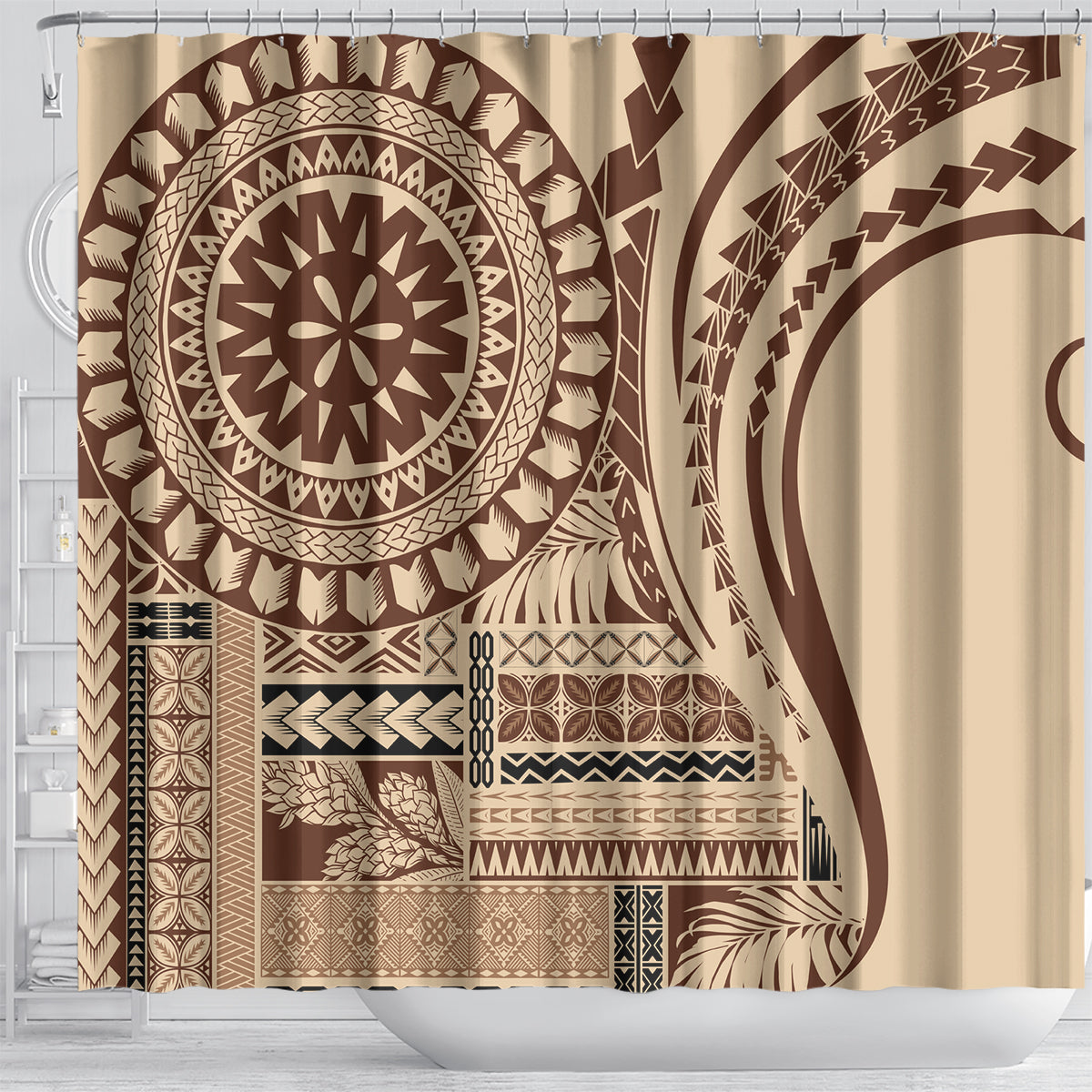 samoa-siapo-arty-shower-curtain-brown-style